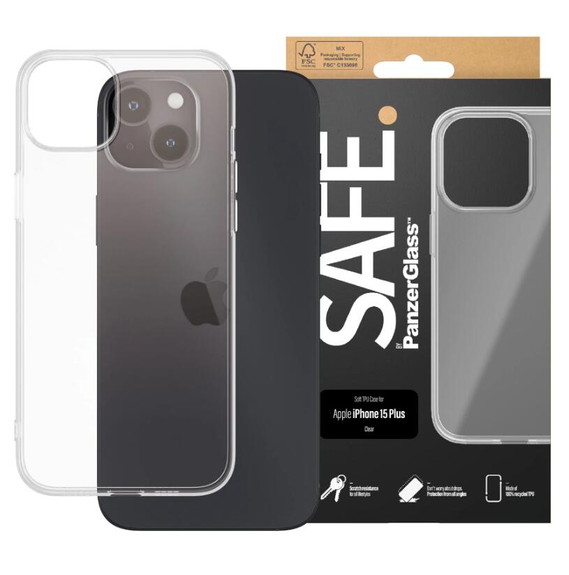 SAFE. by PanzerGlass™ TPU Case für das Apple iPhone 15 Plus SAFE. by PanzerGlass™ TPU Case für das Apple iPhone 15 Plus